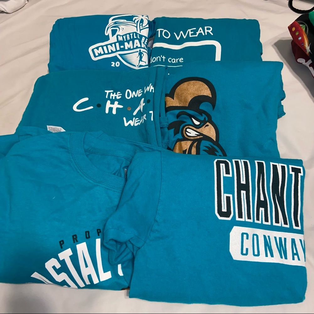 Coastal Carolina University/Teal Tuesday shirts